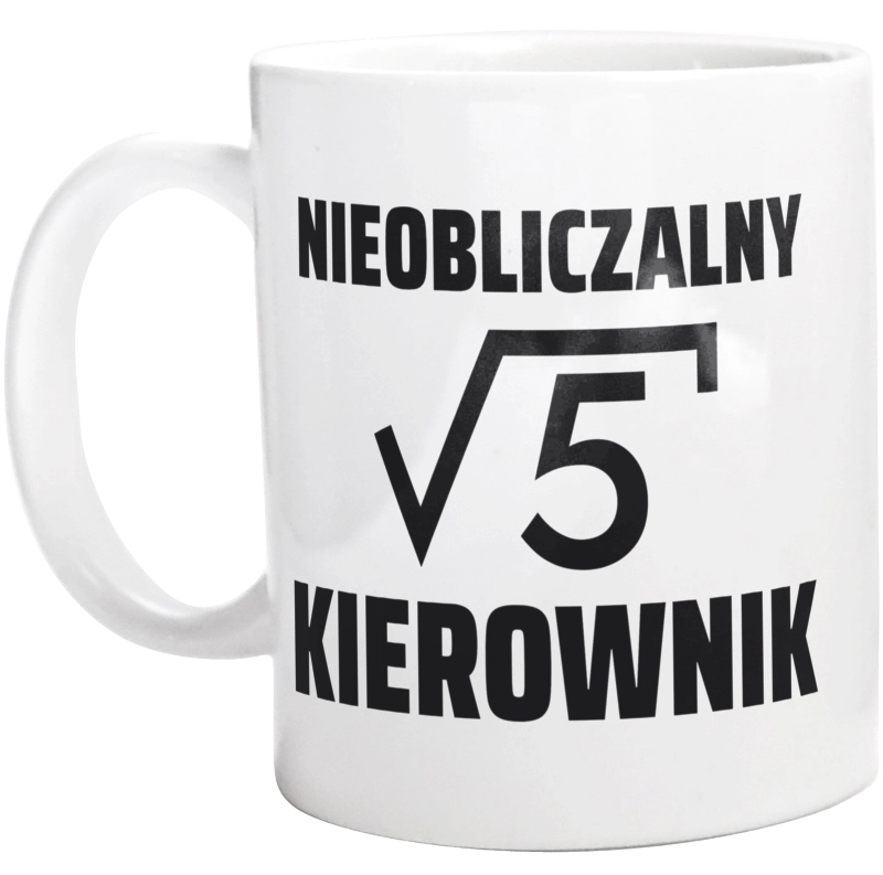 Nieobliczalny Kierownik - Kubek Biały