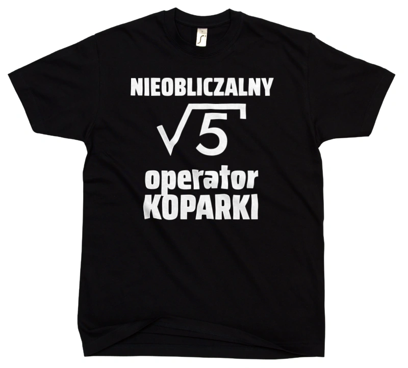 Nieobliczalny Operator Koparki - Męska Koszulka Czarna