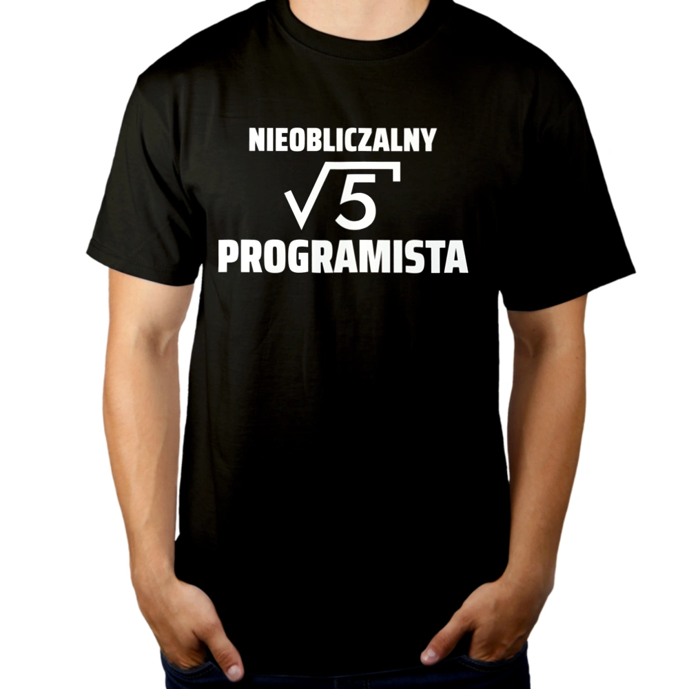 Nieobliczalny Programista - Męska Koszulka Czarna