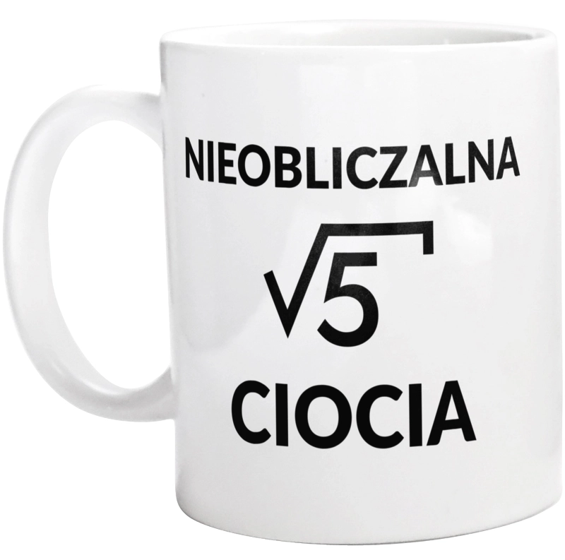 Nieobliczalna Ciocia - Kubek Biały