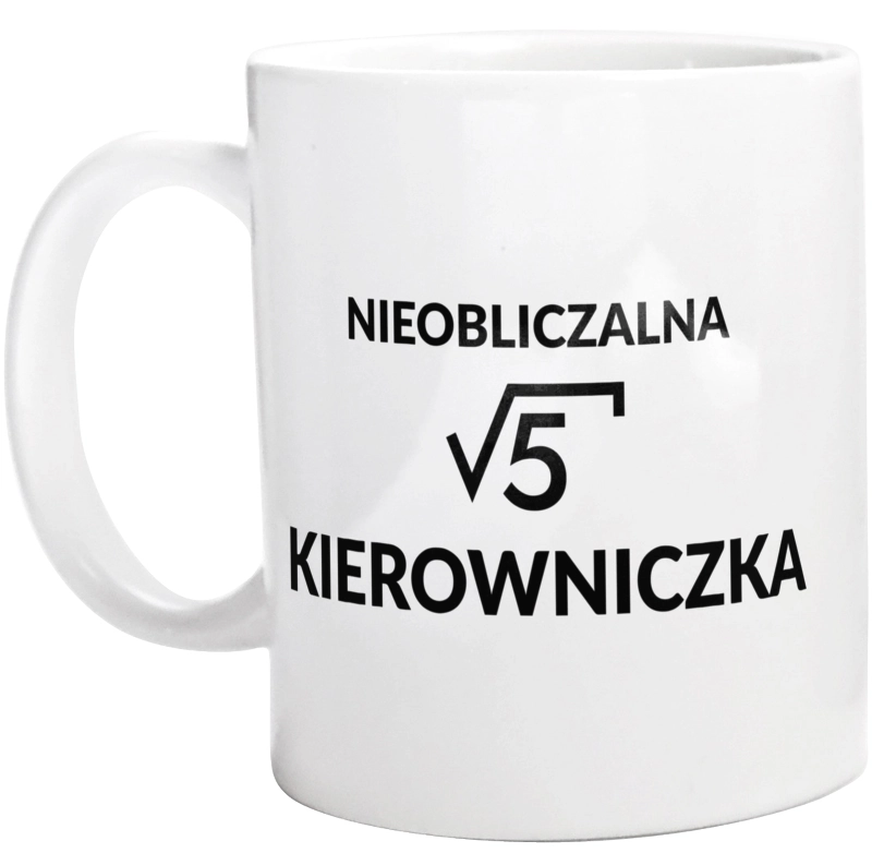 Nieobliczalna Kierowniczka - Kubek Biały