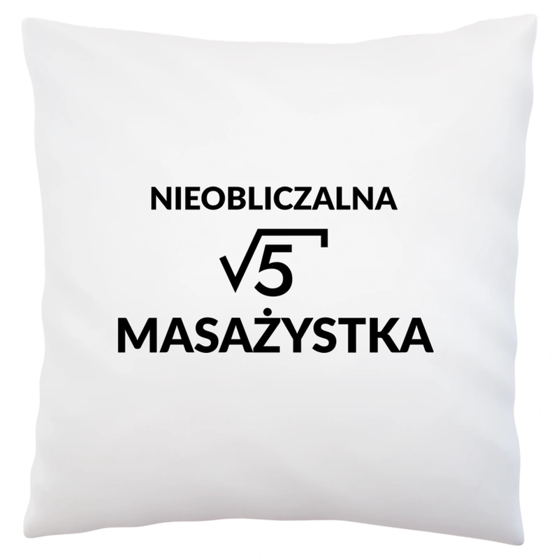 Nieobliczalna Masażystka - Poduszka Biała