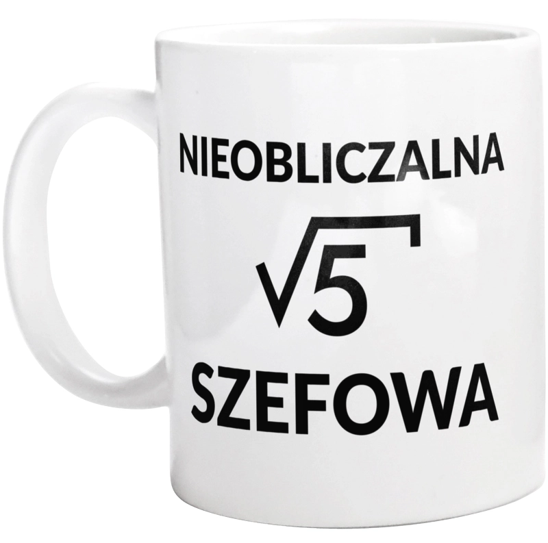 Nieobliczalna Szefowa - Kubek Biały