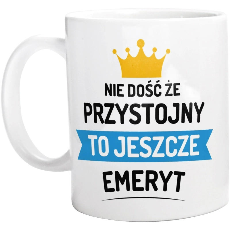 Przystojny Emeryt - Kubek Biały