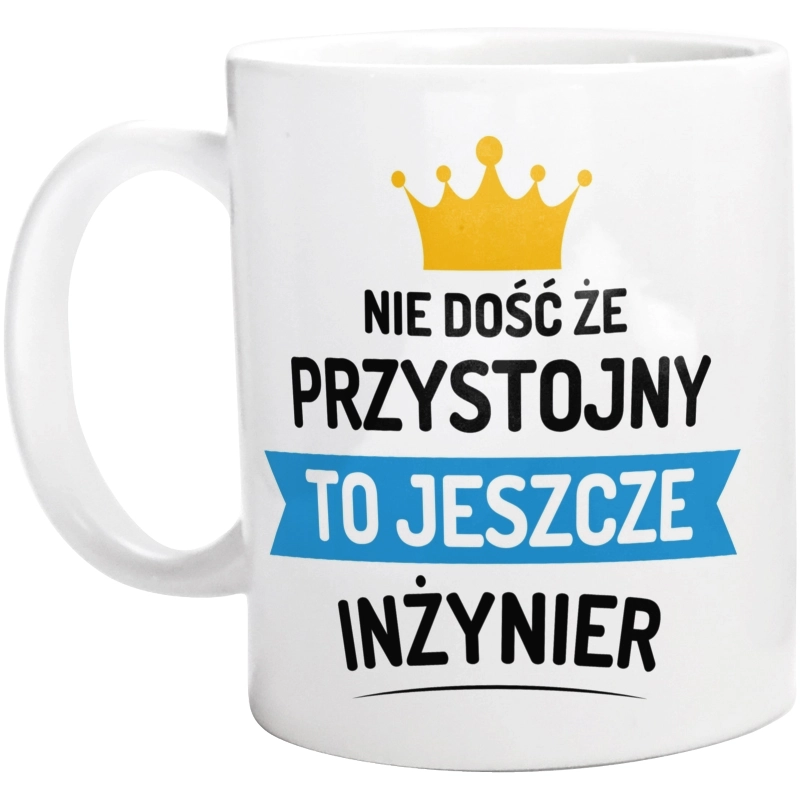 Przystojny Inżynier - Kubek Biały