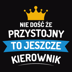 Przystojny Kierownik - Męska Koszulka Czarna