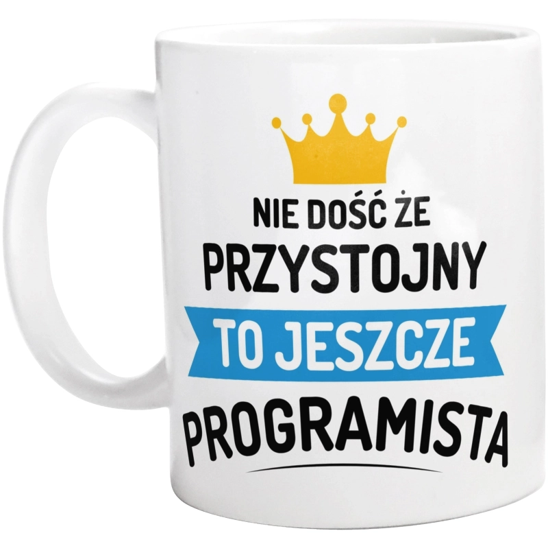 Przystojny Programista - Kubek Biały