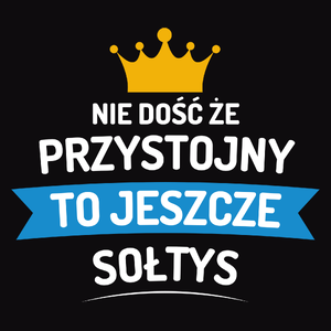 Przystojny Sołtys - Męska Koszulka Czarna