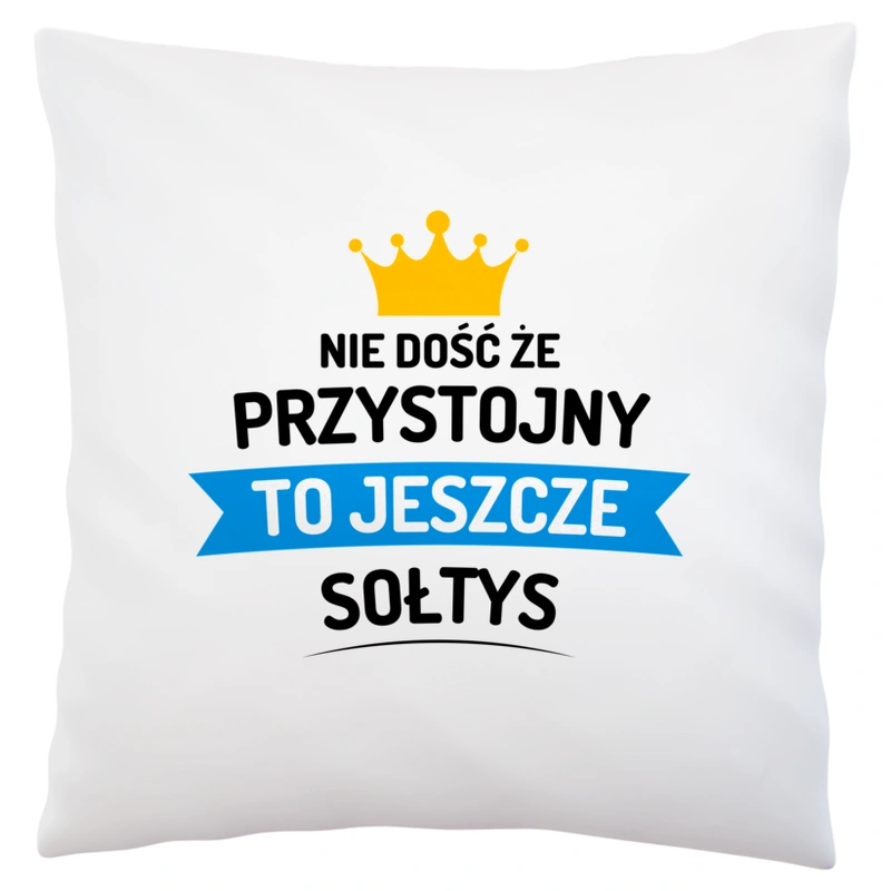 Przystojny Sołtys - Poduszka Biała