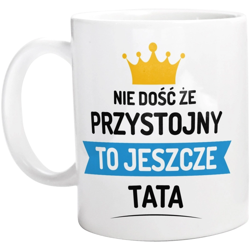 Przystojny Tata - Kubek Biały