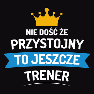 Przystojny Trener - Męska Koszulka Czarna