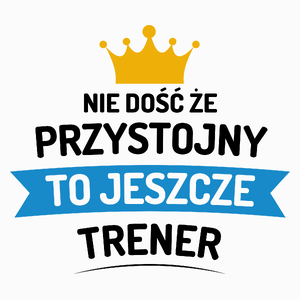 Przystojny Trener - Poduszka Biała