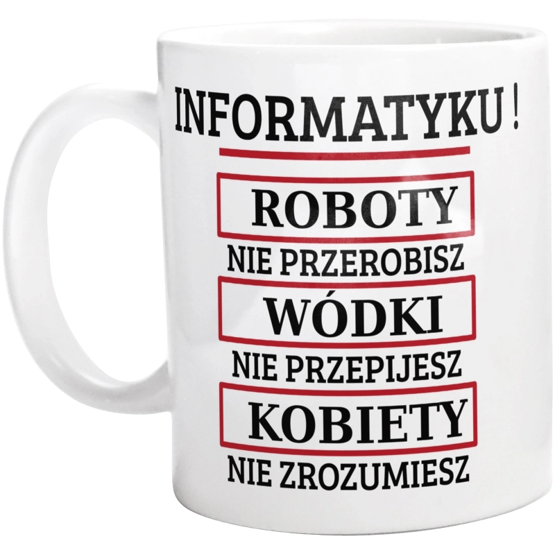 Informatyku! Roboty Nie Przerobisz! - Kubek Biały