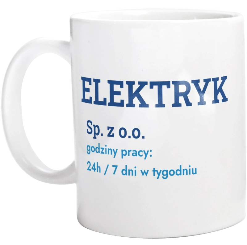 Elektryk Sp. Z O.o. Godziny Pracy - Kubek Biały