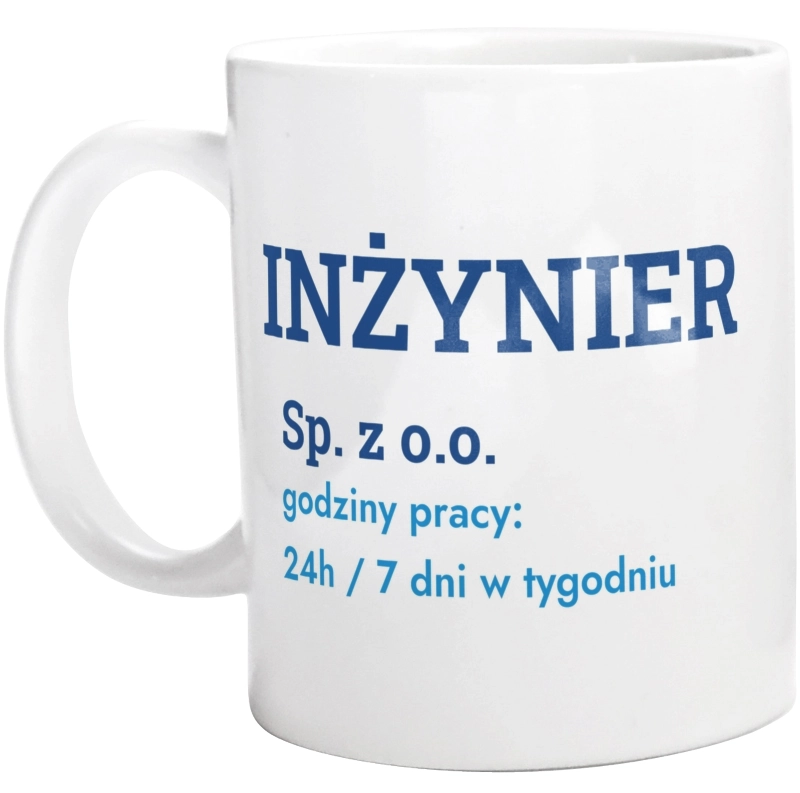 Inżynier Sp. Z O.o. Godziny Pracy - Kubek Biały