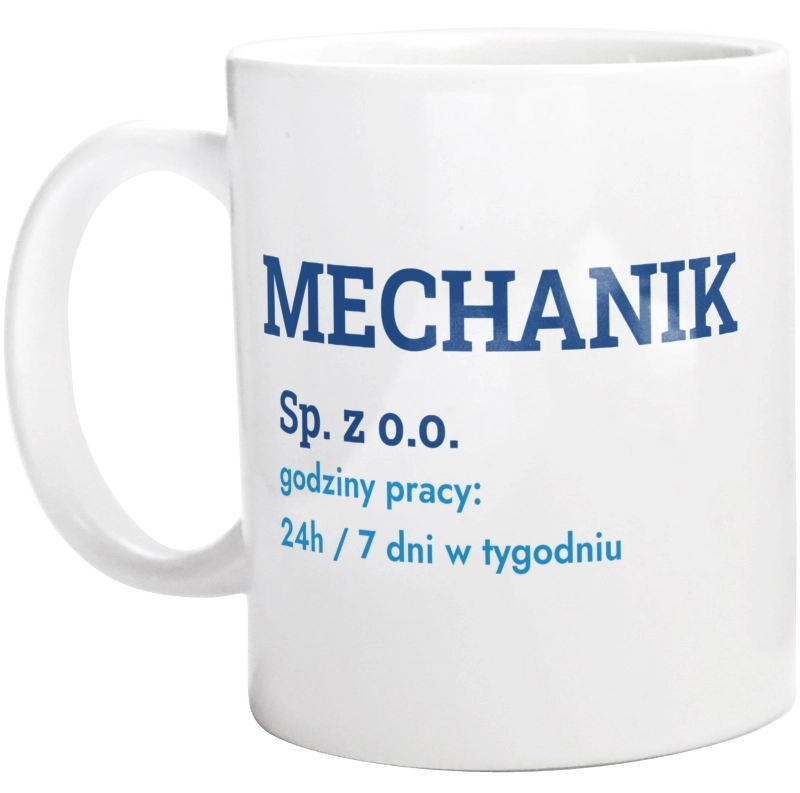 Mechanik Sp. Z O.o. Godziny Pracy - Kubek Biały