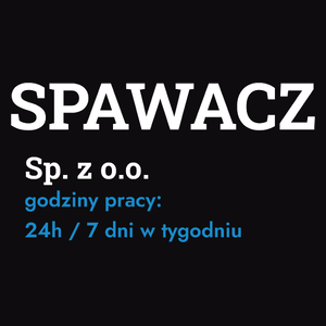 Spawacz Sp. Z O.o. Godziny Pracy - Męska Koszulka Czarna