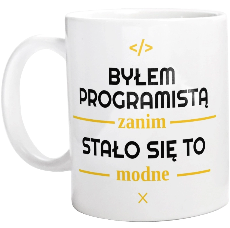 Byłem Programistą Zanim Stało Się To Modne - Kubek Biały