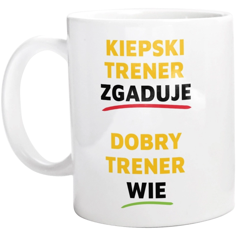 Dobry Trener Wie A Nie Zgaduje - Kubek Biały