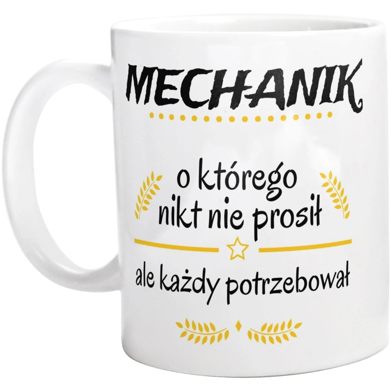 Mechanik Którego Każdy Potrzebował - Kubek Biały