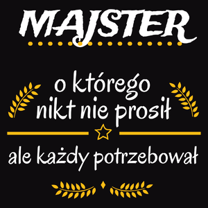 Majster Którego Każdy Potrzebował - Męska Koszulka Czarna