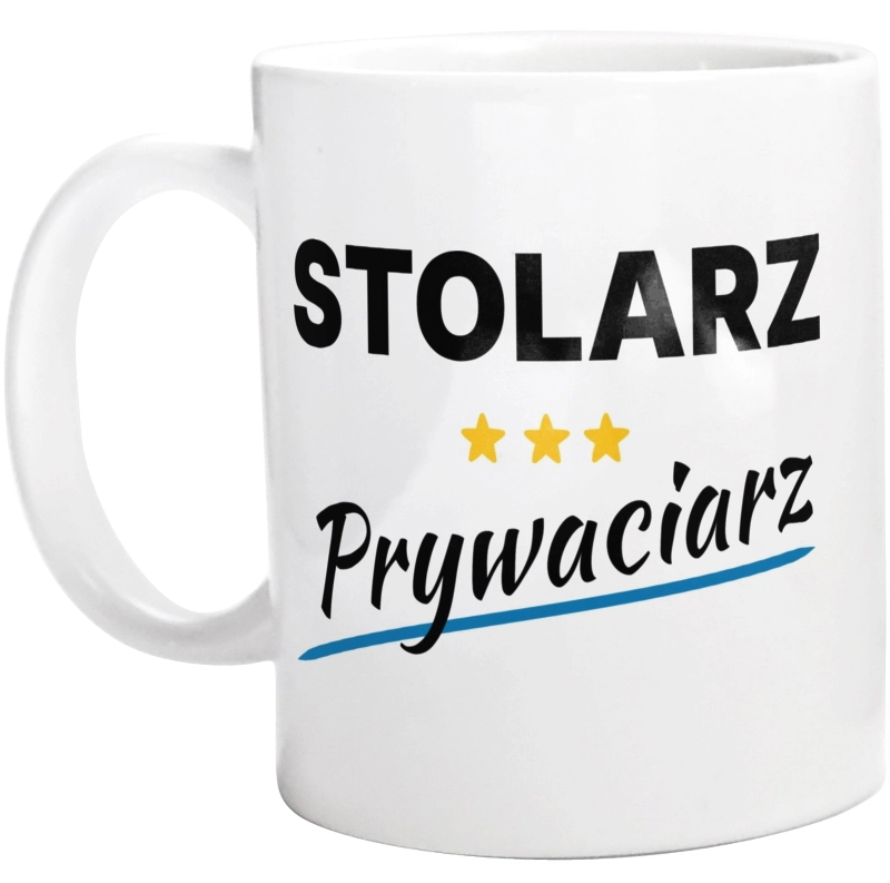 Stolarz Prywaciarz - Kubek Biały