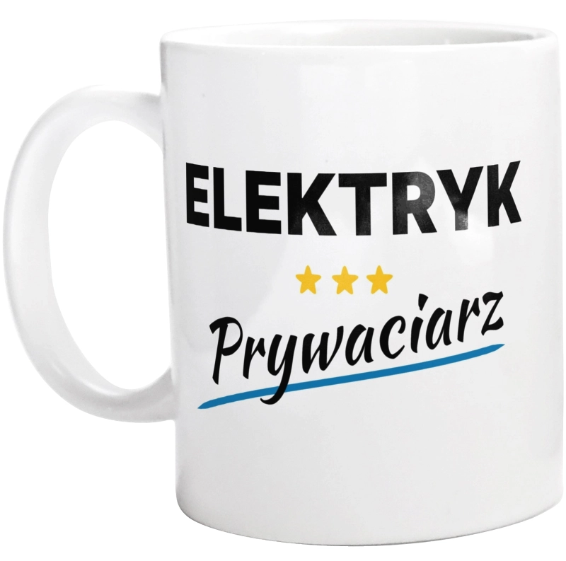 Elektryk Prywaciarz - Kubek Biały