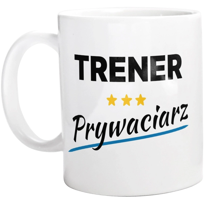 Trener Prywaciarz - Kubek Biały