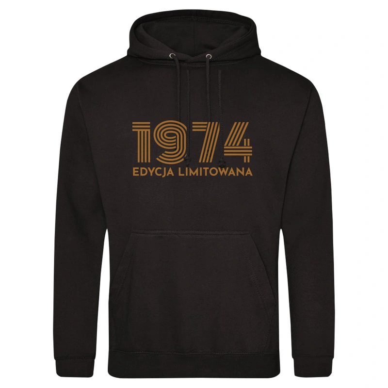 1973 Edycja Limitowana Urodziny 50 - Męska Bluza z kapturem Czarna