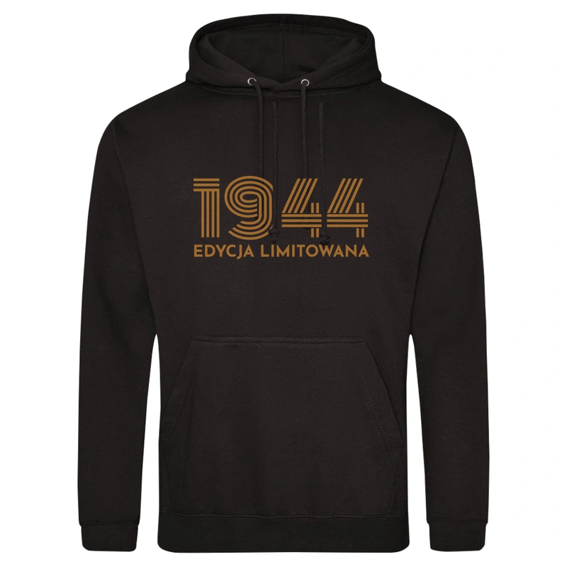 1943 Edycja Limitowana Urodziny 80 - Męska Bluza z kapturem Czarna