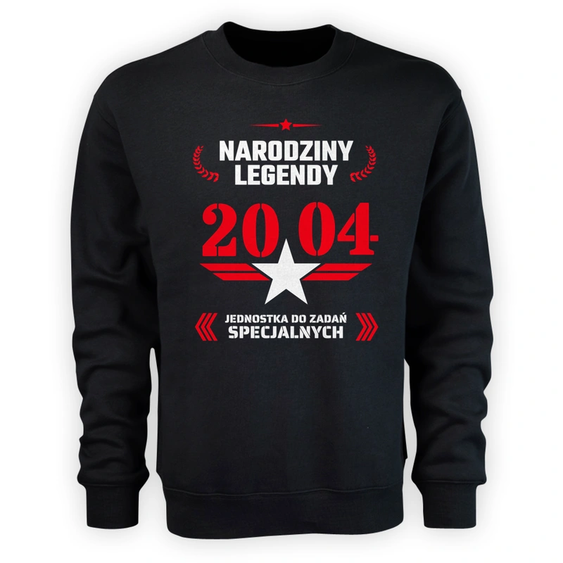 Narodziny Legendy -20 20 Lat - Męska Bluza Czarna