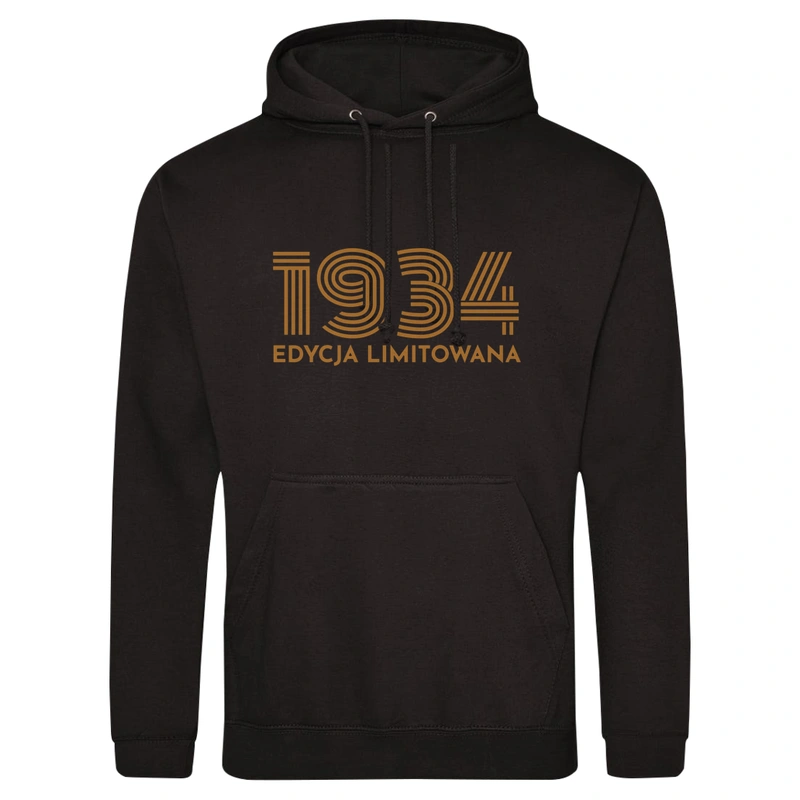 1933 Edycja Limitowana Urodziny 90 - Męska Bluza z kapturem Czarna