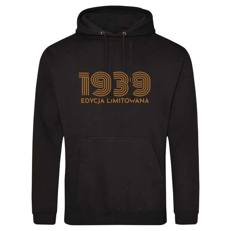 1938 Edycja Limitowana Urodziny 85 - Męska Bluza z kapturem Czarna