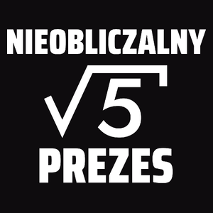 Nieobliczalny Prezes - Męska Bluza z kapturem Czarna