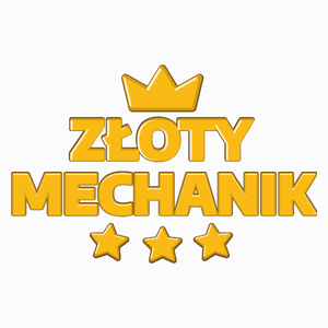 Złoty Mechanik - Poduszka Biała