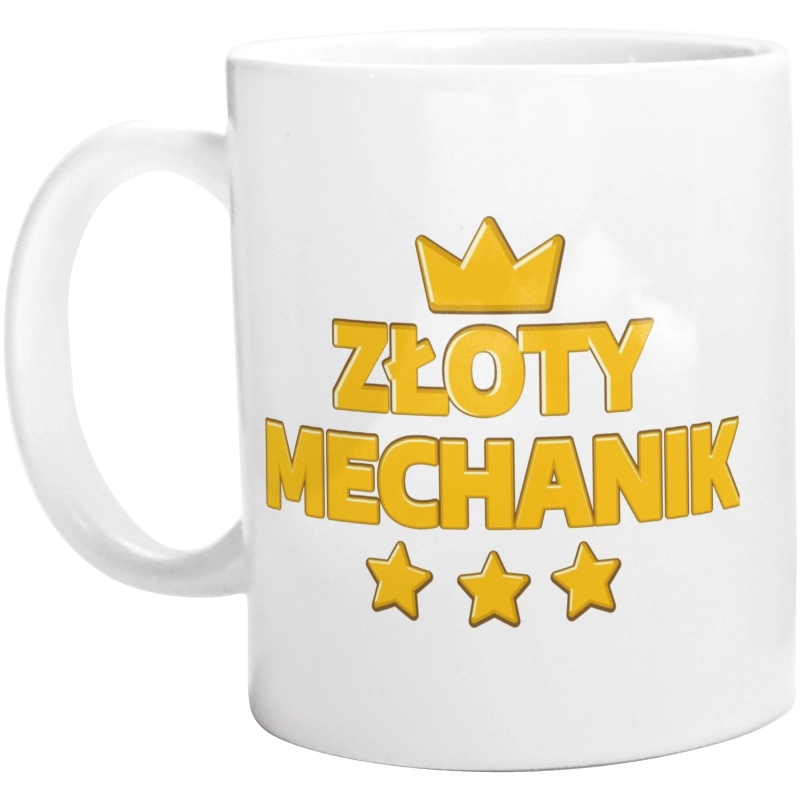 Złoty Mechanik - Kubek Biały