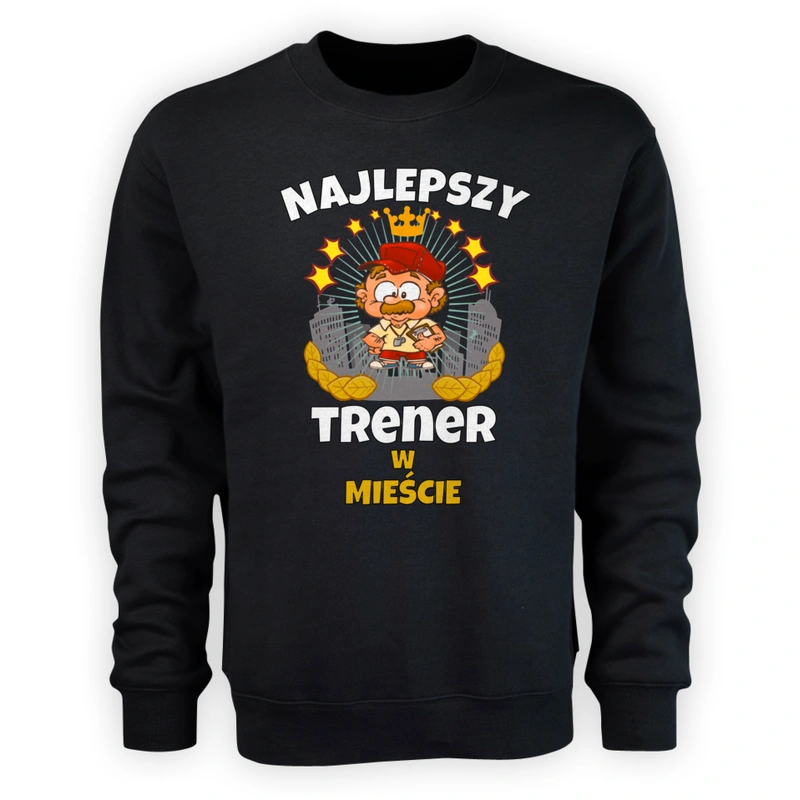 Najlepszy Trener W Mieście - Męska Bluza Czarna