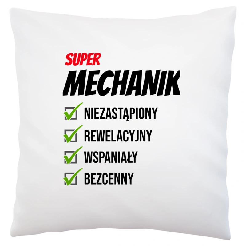 Super Mechanik Niezastąpiony - Poduszka Biała