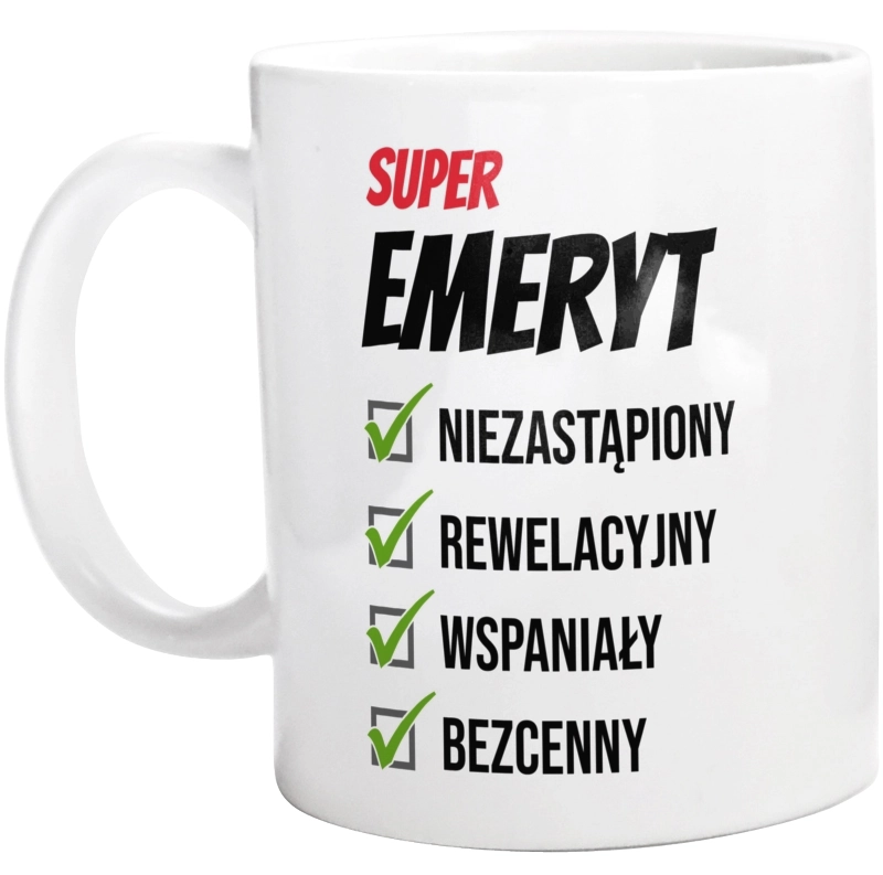 Super Emeryt Niezastąpiony - Kubek Biały