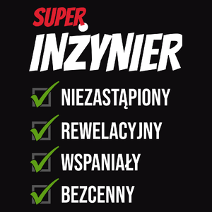 Super Inżynier Niezastąpiony - Męska Bluza z kapturem Czarna