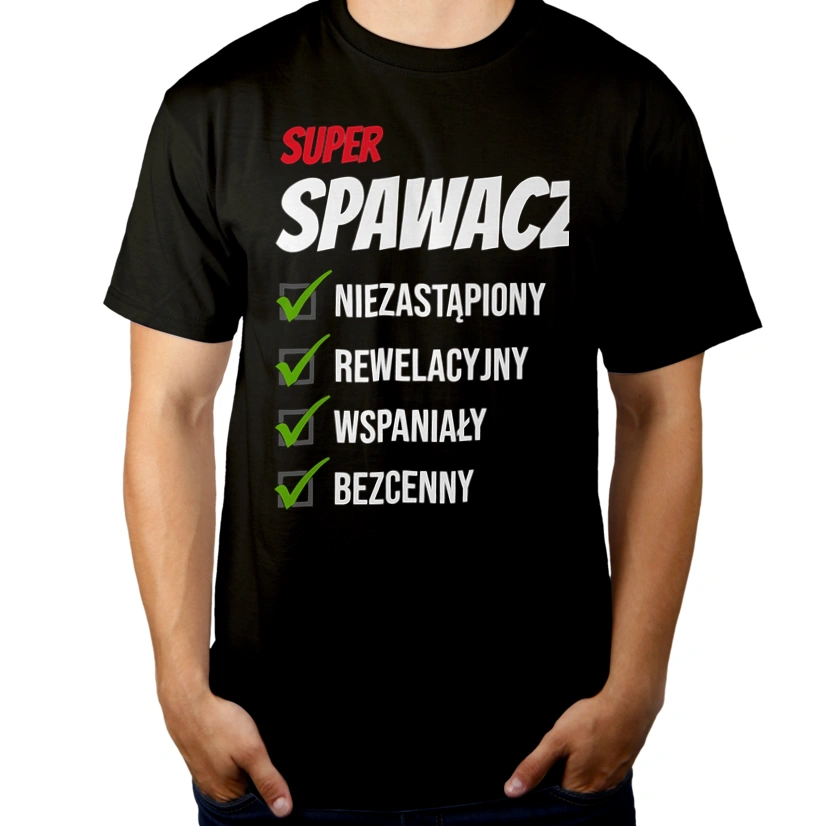 Super Spawacz Niezastąpiony - Męska Koszulka Czarna