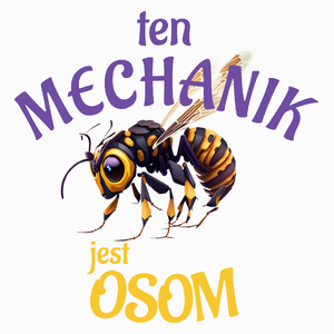 Ten Mechanik Jest Osom Awesome - Poduszka Biała