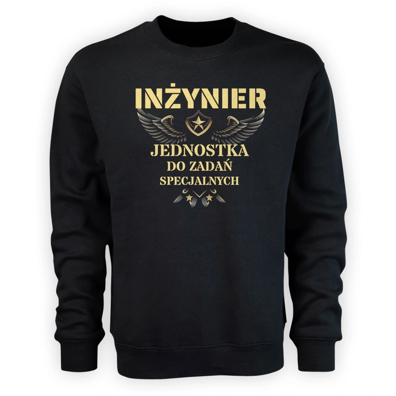 Inżynier Jednostka Do Zadań Specjalnych - Męska Bluza Czarna