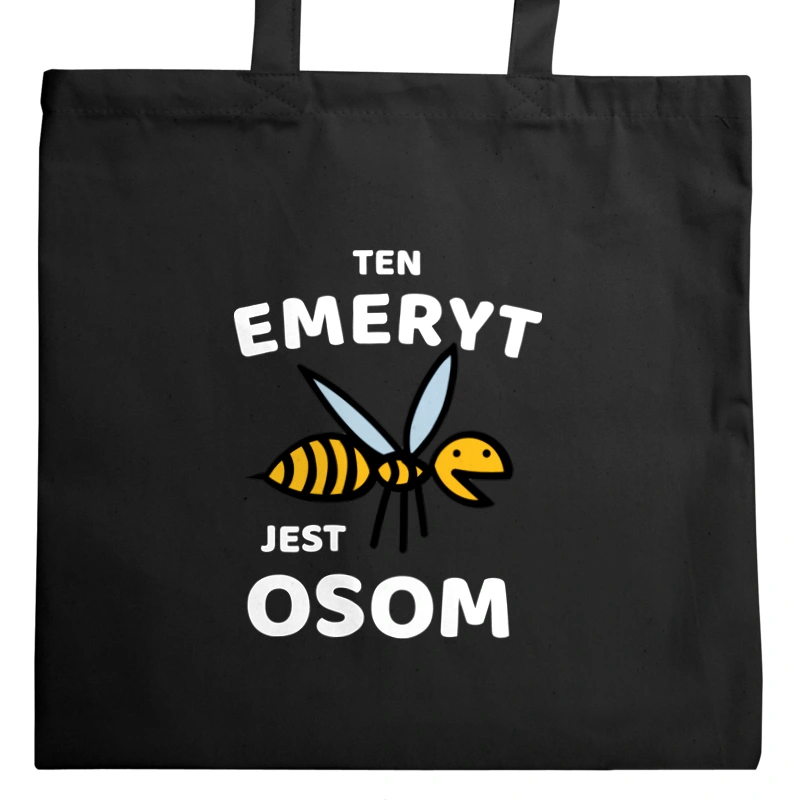 Ten Emeryt Jest Osom Awesome - Torba Na Zakupy Czarna