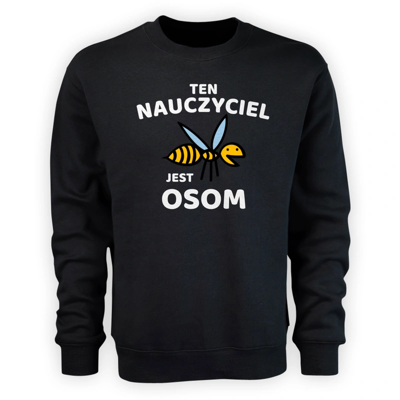 Ten Nauczyciel Jest Osom Awesome - Męska Bluza Czarna