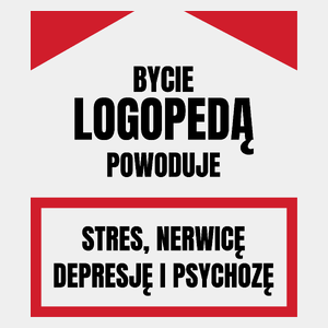 Bycie Logopedą - Męska Koszulka Biała