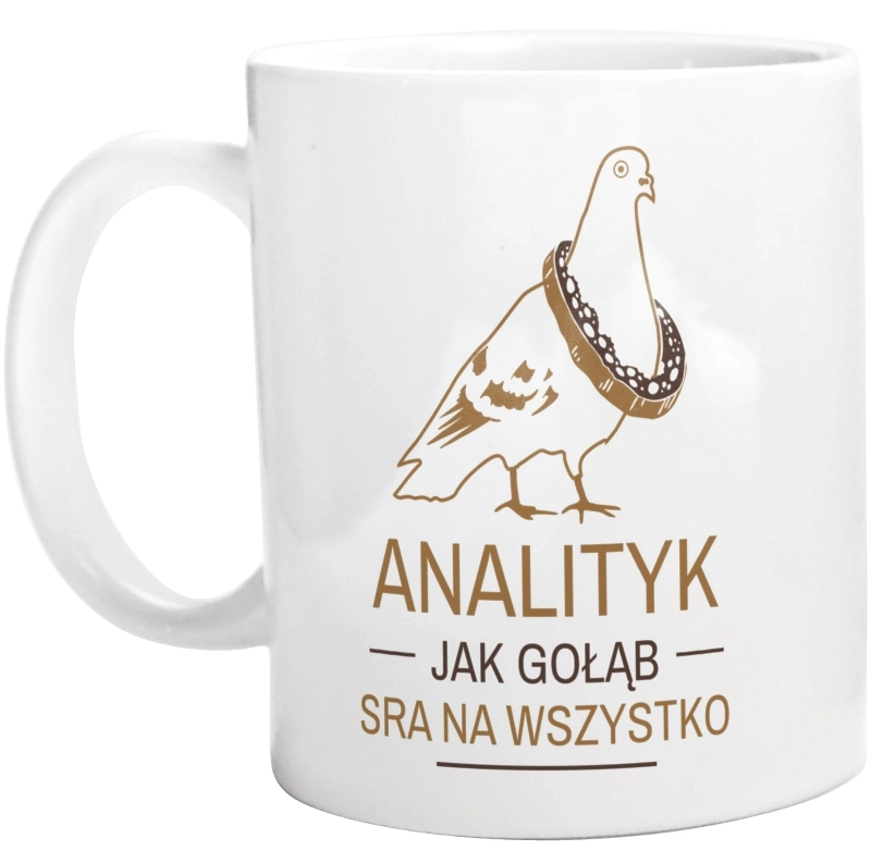 Analityk Jak Gołąb - Kubek Biały