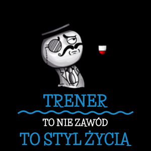 Trener To Nie Zawód, To Styl Życia - Torba Na Zakupy Czarna