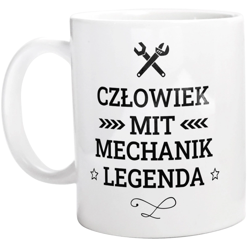 Mechanik Mit Legenda Człowiek - Kubek Biały