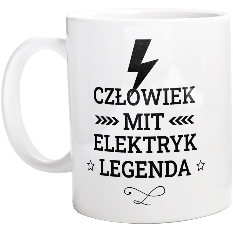 Elektryk Mit Legenda Człowiek - Kubek Biały